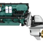 Volvo Penta D6-370 Aquamatic Sterndrive marine diesel engine 370hp
