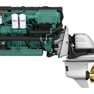 Volvo Penta D6-370 Aquamatic Sterndrive marine diesel engine 370hp