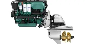 Volvo Penta D4-260 Aquamatic Sterndrive marine diesel engine 260hp
