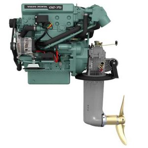 ENGINE VOLVO PENTA D2-75 + SAIL DRIVE (150S)