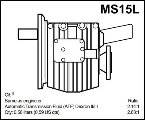 NEW Volvo Penta MS15L 2.14 Marine Gearbox NEW Volvo Penta MS15L 2.14 Marine Gearbox