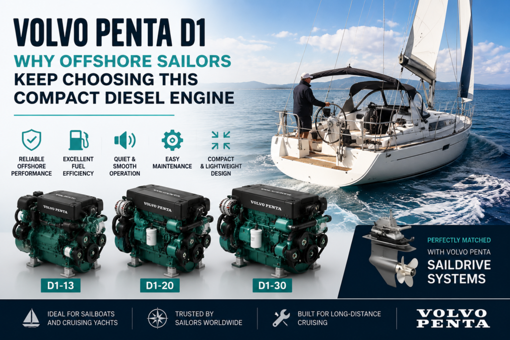 Volvo Penta D3 Marine Engines - The Complete Buyer’s Guide for Offshore Performance and Reliability Volvo Penta D1 - Why Offshore Sailors Keep Choosing This Compact Diesel Engine