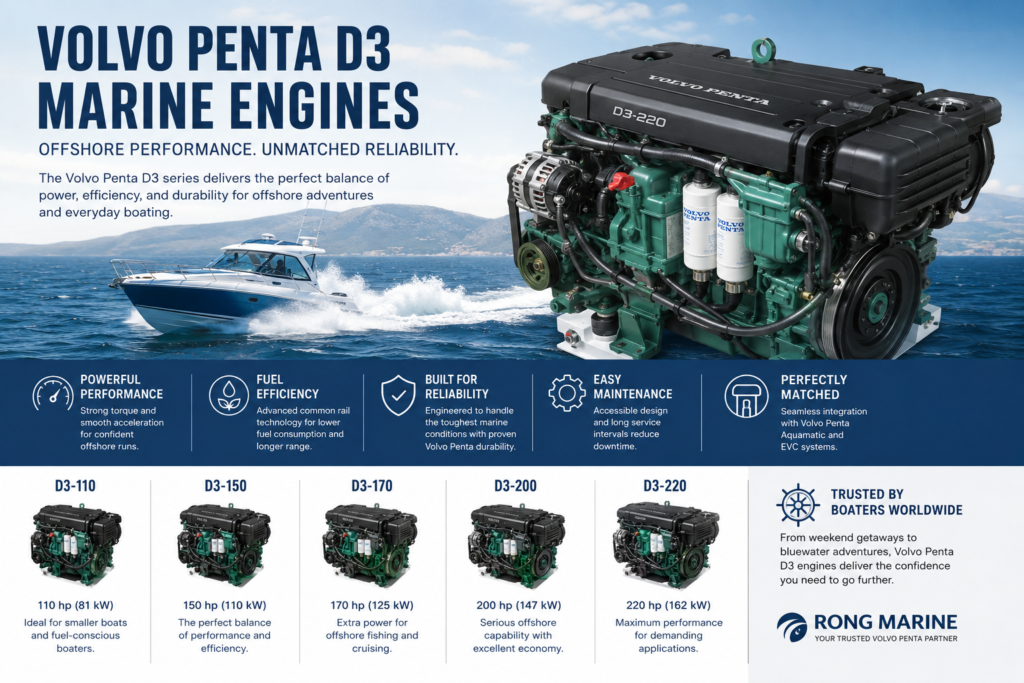Volvo Penta Aquamatic Sterndrive Systems: The Complete Buyer’s Guide to Performance and Control Volvo Penta D3 Marine Engines