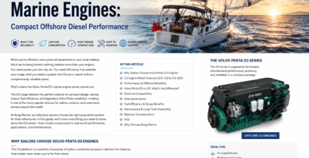 Volvo Penta D3 Marine Engines Why Offshore Boaters Trust Them