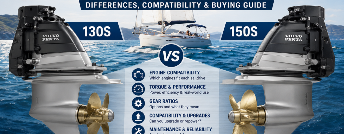 Volvo Penta Saildrive 130S vs 150S -Differences, Compatibility & Buying Guide
